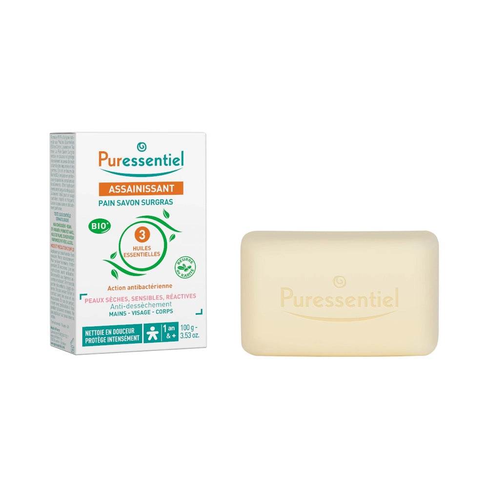 Puressentiel-Assainissant-Pain-Savon-Surgras-100g-prix-maroc-parapharmacie-casablanca Puressentiel Assainissant Pain Savon Surgras 100g