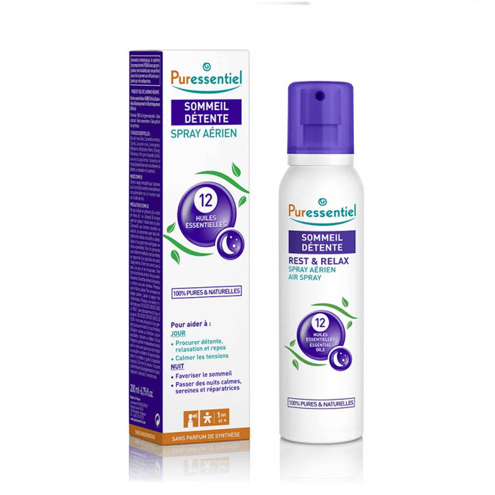 Puressentiel-Spray-Aerien-Sommeil-Detente-12-Huilles-Essentielles-200ml-Nova-para-prix-Maroc Puressentiel Spray Aérien Sommeil-Détente 12 Huilles Essentielles – Image 1