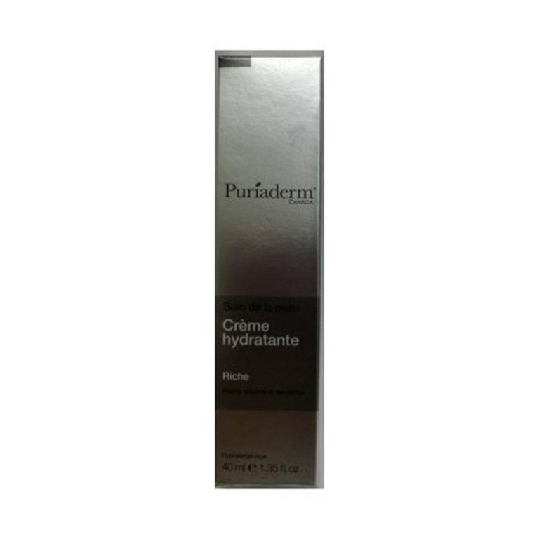 Puriaderm Crème Hydratante Riche Peaux Sèches Et Sensibles 40ml
