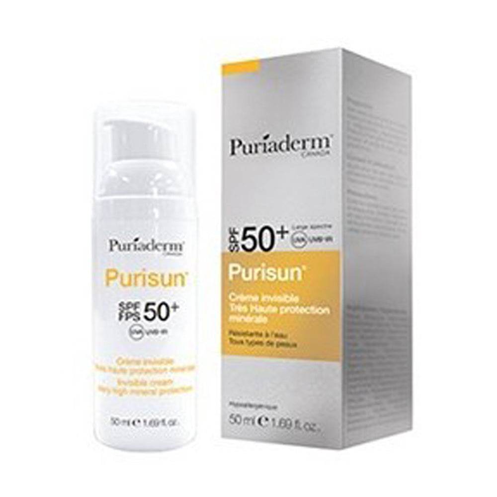 Puriaderm-Purisun-Creme-Invisible-SPF50-50ml-nova-parapharmacie-casablanca Puriaderm Purisun Crème SPF50 50ml