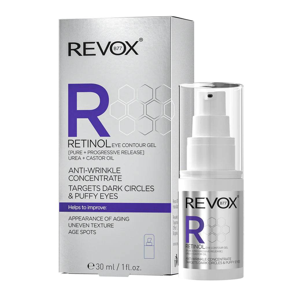 RetinolEyeContourGel-Cajaybote_1024x1024-1 Revox Retinol Gel Contour des Yeux Concentré Anti-Rides - 30ml – Image 1