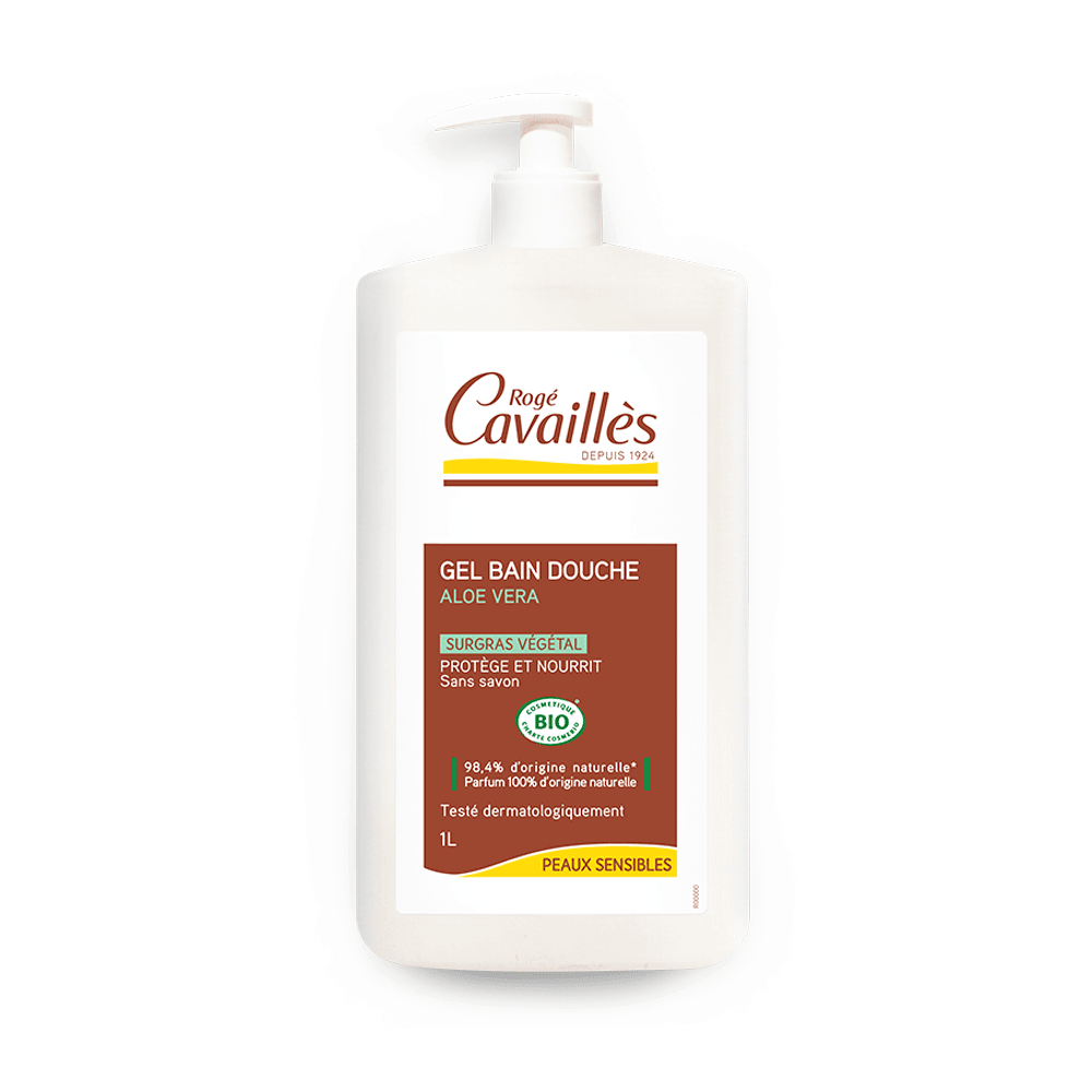 Roge-Cavailles-Gel-Bain-Douche-certifie-Bio-Aloe-Vera-1l-Nova-para-prix-Maroc Rogé Cavaillès Gel Bain Douche certifié Bio Aloé Véra 1l – Image 1