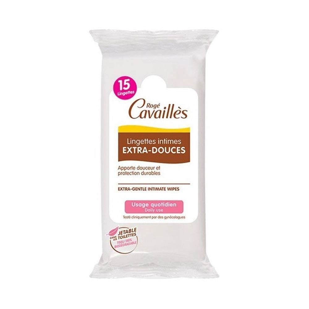 Roge-Cavailles-Lingettes-Intimes-Extra-Douces-15-Unites-prix-maroc-parapharmacie-casablanca Rogé Cavaillès Lingettes Intimes Extra Douces 15 Unités – Image 1