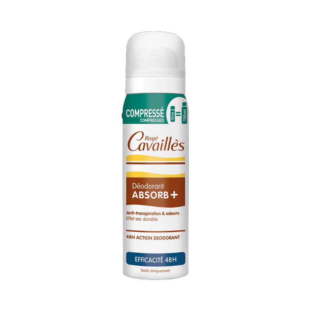Roge-Cavailles-Spray-Compresse-Deo-Absorb_-Efficacite-48h-75ml-prix-maroc-parapharmacie-casablanca Rogé Cavaillés Spray Compressé Déo Absorb+ Efficacité 48h 75ml – Image 1