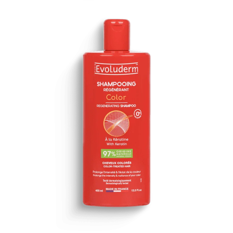 EVOLUDERM Shampoing Color 400ml Protège Couleur Cheveux Colorés Brillance Longue Durée - photo 2