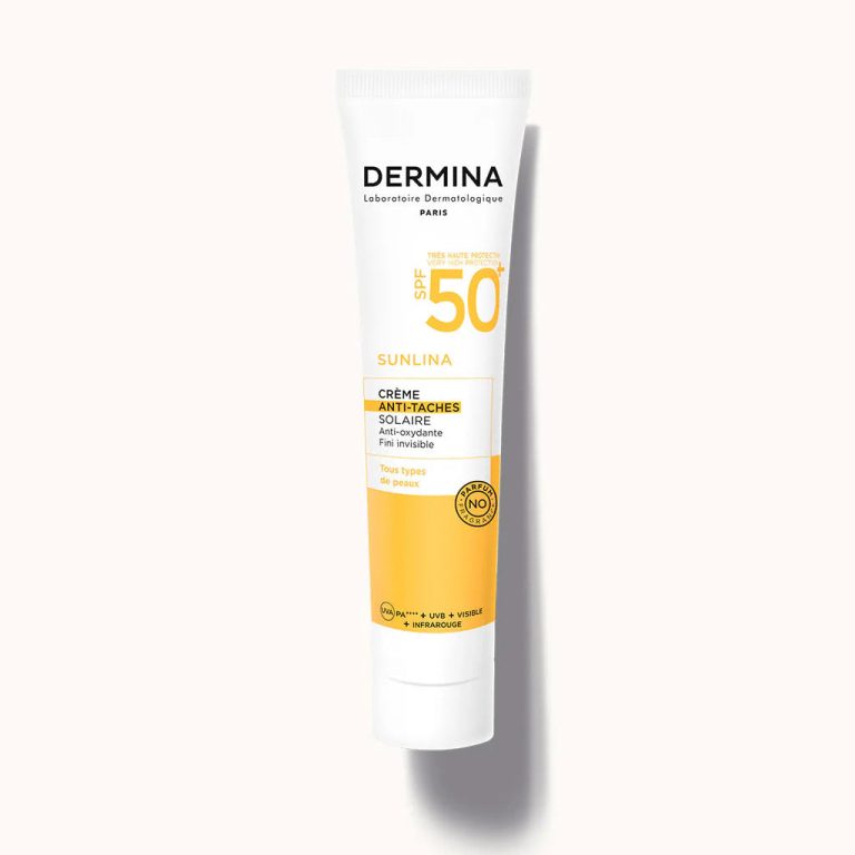 DERMINA Sunlina Crème Anti-Taches SPF50+ 40ml Protection Solaire Très Haute Anti-Pigmentation Peau Sensible - photo 2