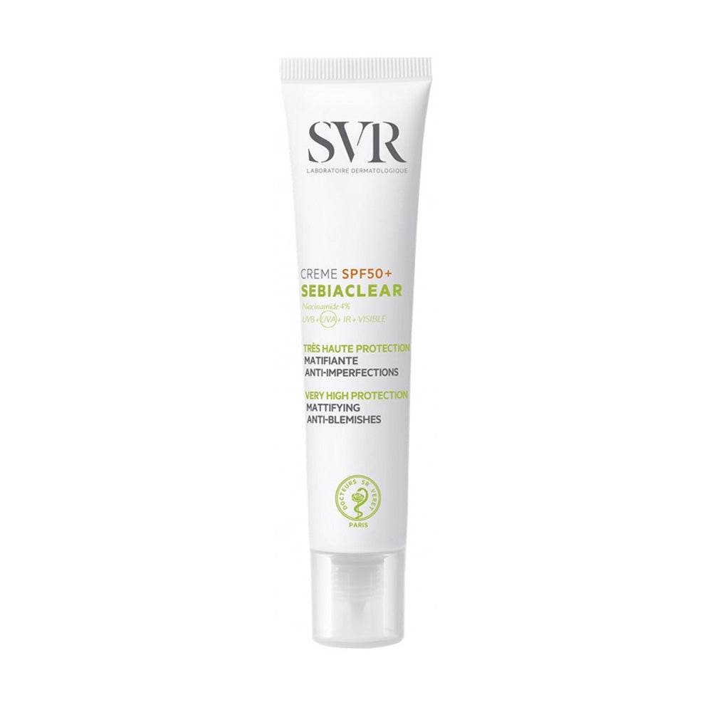 SVR-SEBIACLEAR-Creme-SPF50-novaparapharmacie-maroc SVR SEBIACLEAR Crème SPF50 50ml – Image 1
