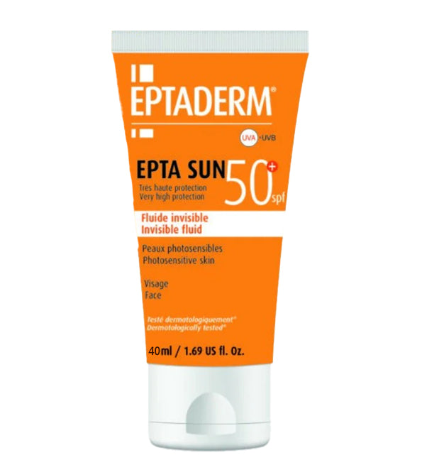 SZE3 Eptaderm Epta Sun 50+ Fluide Invisible 40 ml – Image 1