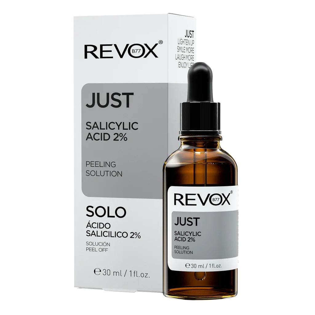 Salicylic-boteycaja_1024x1024_c2401b3a-a906-48b8-baa3-fc98fd2ec8f8 Revox just salicylic acid 2% 30ml – Image 1