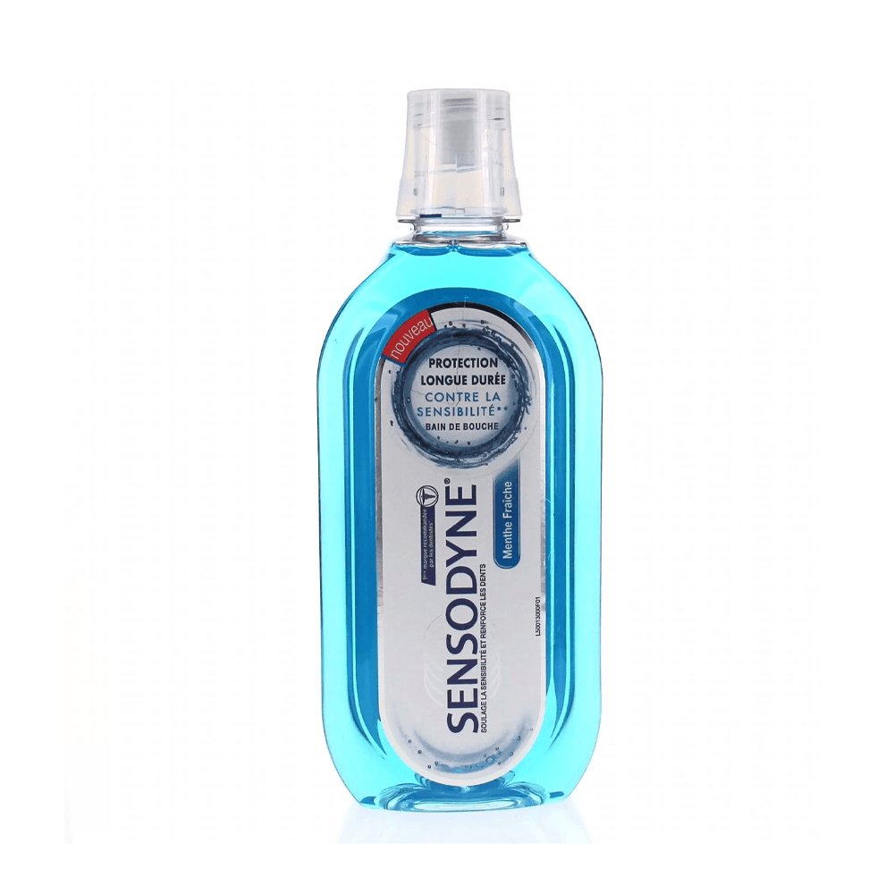 Sensodyne-Bain-De-Bouche-Menthe-Fraiche-500ml-nova-parapharmacie-maroc Sensodyne Bain De Bouche Menthe Fraîche 500ml – Image 1