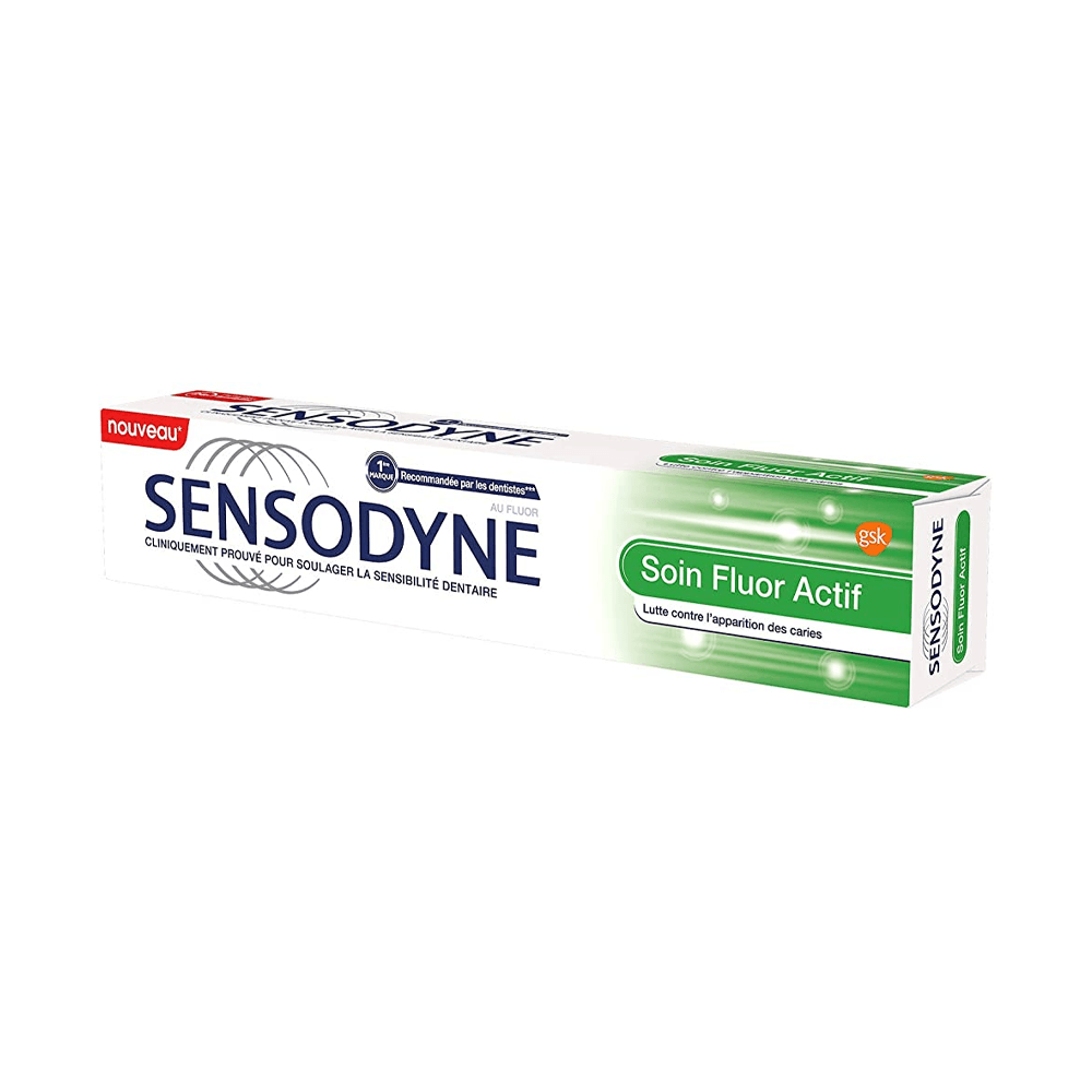 Sensodyne-Dentifrice-Soin-Fluor-Actif-75ml-nova-parapharmacie-maroc Sensodyne Dentifrice Soin Fluor Actif 75ml – Image 1