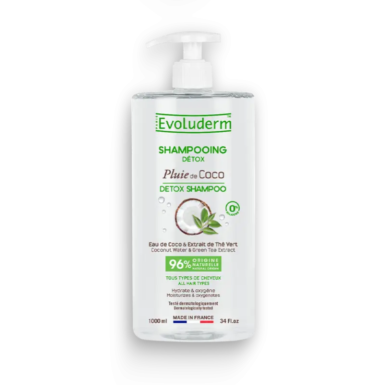 EVOLUDERM Shampoing Pluie De Coco 1L Nettoyant Nourrissant Parfum Coco Tous Types Cheveux - photo 2
