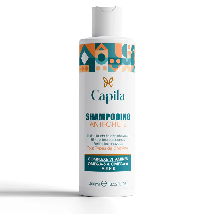 Shampooing-Anti-Chute-CAPILA-400-ml-novapara CAPILA Shampooing Anti-Chute 400ml Fortifiant Croissance Cheveux Racines Format Familial – Image 1