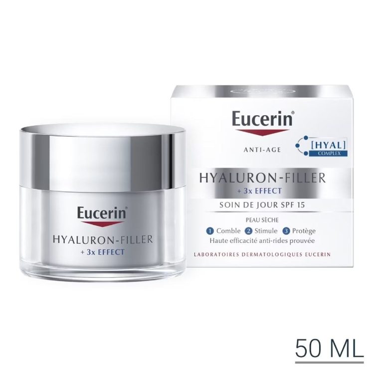 EUCERIN HYALURON-FILLER Soin de Nuit 3x Effect 50ml Anti-Rides Acide Hyaluronique Régénère Peaux Sèches