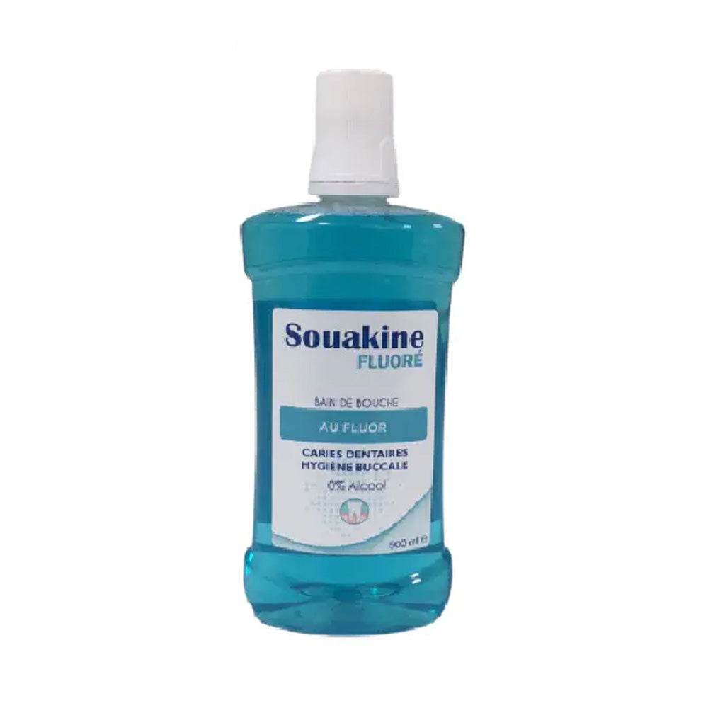 Souakine-Bain-De-Bouche-Fluore-500ml-prix-maroc-parapharmacie-casablanca Souakine Bain De Bouche Fluoré 500ml – Image 1