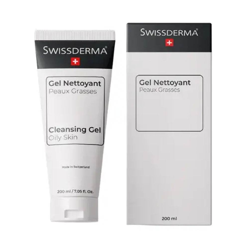 Swissderma-Gel-Nettoyant-Peaux-Grasses-Purifiant-200ml-prix-maroc-parapharmacie-casablanca Swissderma Gel Nettoyant Peaux Grasses Purifiant – Image 1