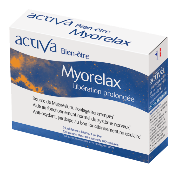 ACTIVA Bien-Être Myorelax Complément Muscles Articulations Détente Magnésium