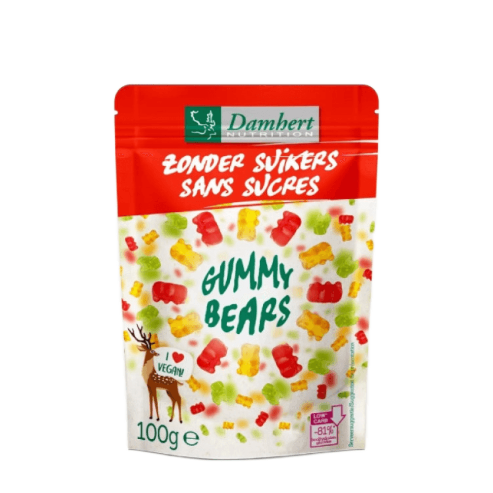 Untitleddesign_3_03712d2f-e326-4147-a3c8-aaa63b88526b Damhert Bonbons Gummy Bears 100g – Image 1