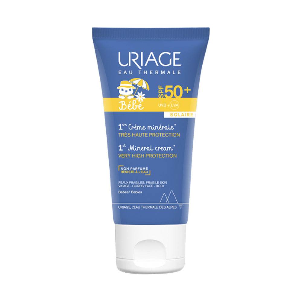 Uriage-BEBE-1ere-Creme-Minerale-SPF50_-50ml-nova-paraoharmacie-maroc Uriage BÉBÉ 1ère Crème Minérale SPF50+ 50ml – Image 1