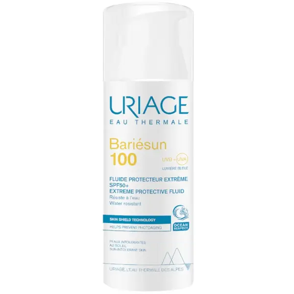 Uriage-Bariesun-100-Piel-Intolerante-al-Sol-SPF50-50-ml URIAGE BARIESUN 100 FLUIDE PROTECTEUR EXTREME SPF 50+ 50ML – Image 1