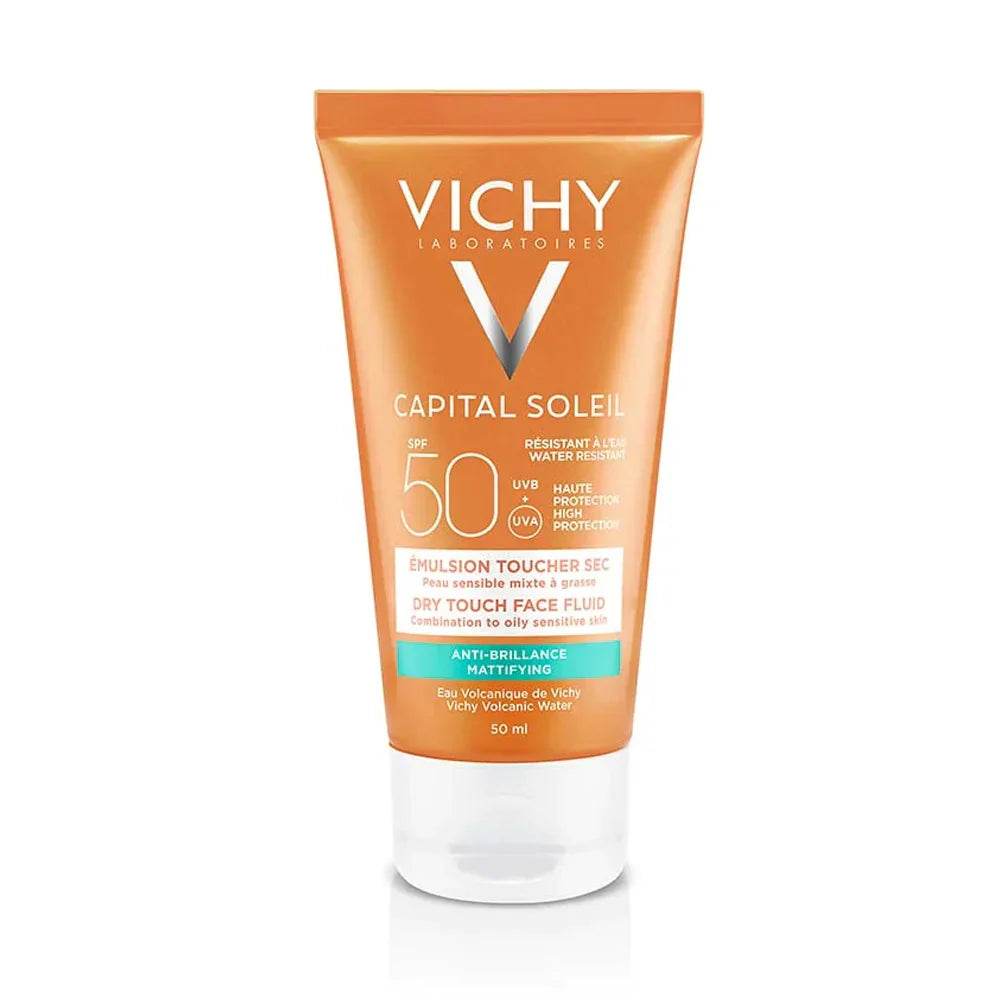 Vichy-Capital-Soleil-Emulsion-Toucher-Sec-SPF50_-50ml-global-parapharmacie-casablanca Vichy Capital Soleil Emulsion Toucher Sec SPF50+ 50ml – Image 1