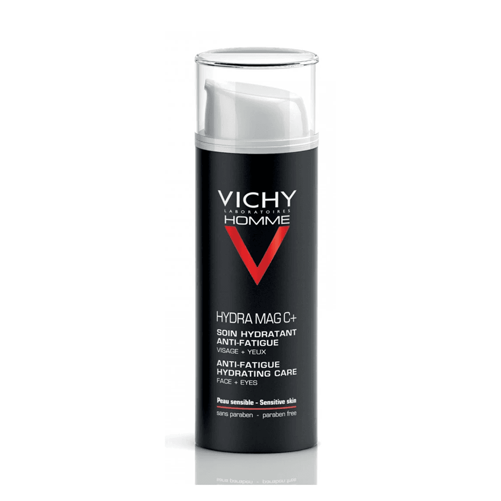 Vichy-Homme-Hydra-Mag-C-Soin-Hydratant-Anti-Fatigue-Visage-Yeux-50ml-nova-parapharmacie-maroc VICHY Homme Hydra Mag C+ Soin Hydratant Anti-Fatigue Visage Yeux 50ml – Image 1