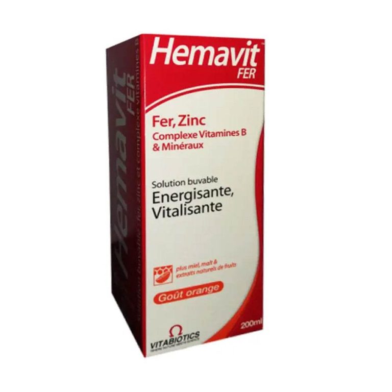 Vitabiotics Hemavit Fer Complexes Vitamines B et Minéraux Liquide 200ml