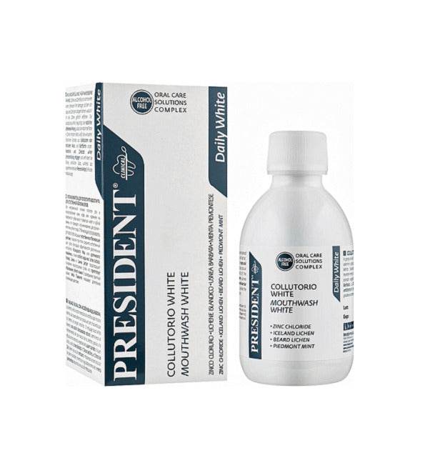 WHITE-BAIN-DE-BOUCHE-200-ML-Nova-para-prix-Maroc President Bain De Bouche White 200 ml – Image 1