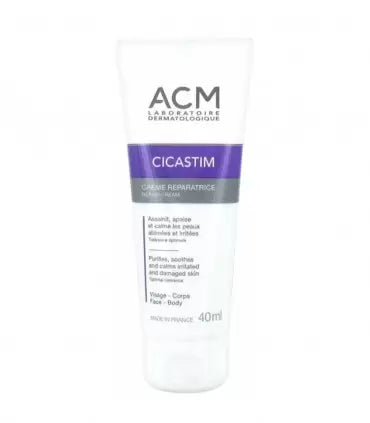 acm-cicastim-creme-reparatrice-apaisante-visage-et-corps-40-ml CICASTIM CRÈME RÉPARATRICE APAISANTE VISAGE ET CORPS 40 ML – Image 1