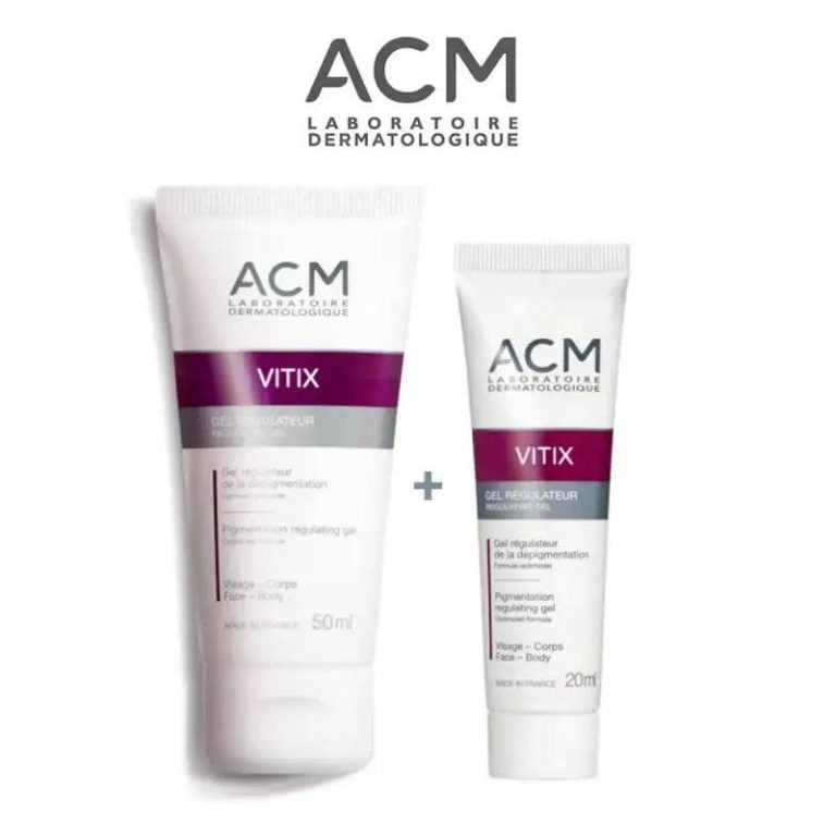 ACM Vitix Pack Gel Régulateur 50ml + 20ml Antioxydant Extrait Melon Breveté Dépigmentation