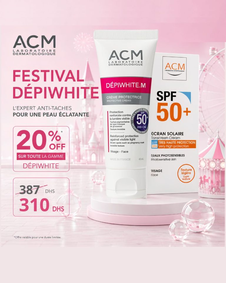 ACM Dépiwhite M Écran SPF50 40ml Protection Anti-Taches Lumière Visible + Écran Solaire SPF50+