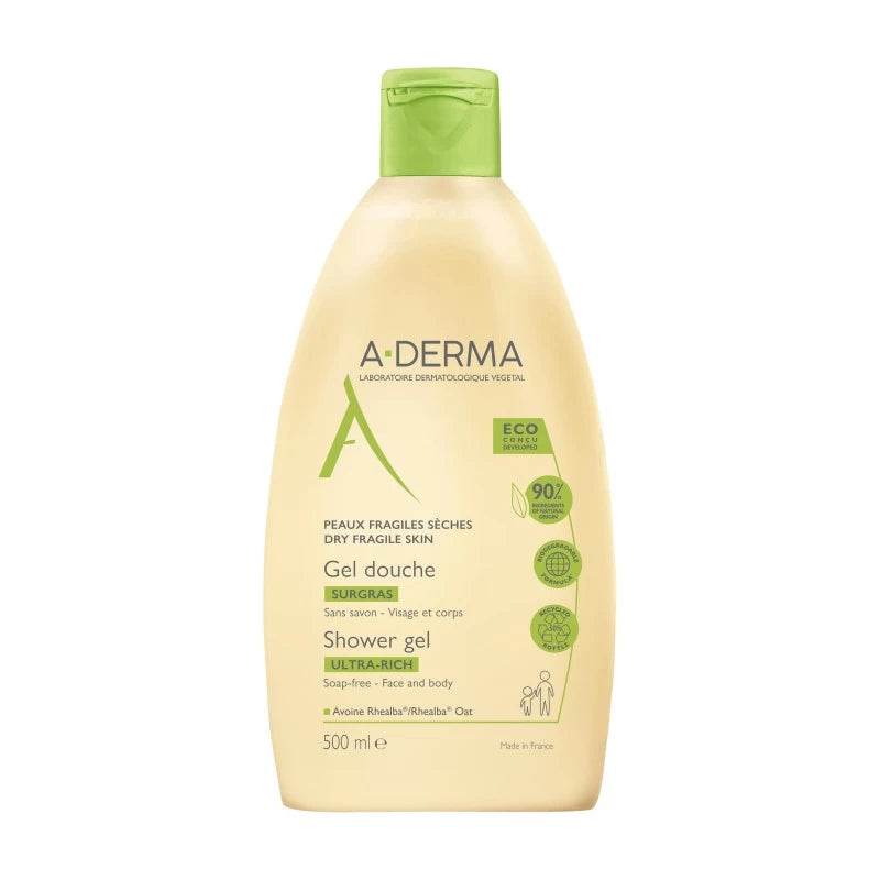 aderma-gel-douche-surgras-ultra-rich-200-ml-parapharmacie-prix-maroc1_7765f944-26cf-4638-b70b-1565b2638c6e A-derma Gel Douche Surgras Ultra-Rich | 500 Ml – Image 1