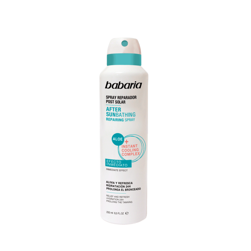after-sun-spray-babaria-nova-para-pharmacie-maroc-prix-livraison BABARIA After Sun Spray 250ml Spray Après-Soleil Apaisant Hydratant – Image 1