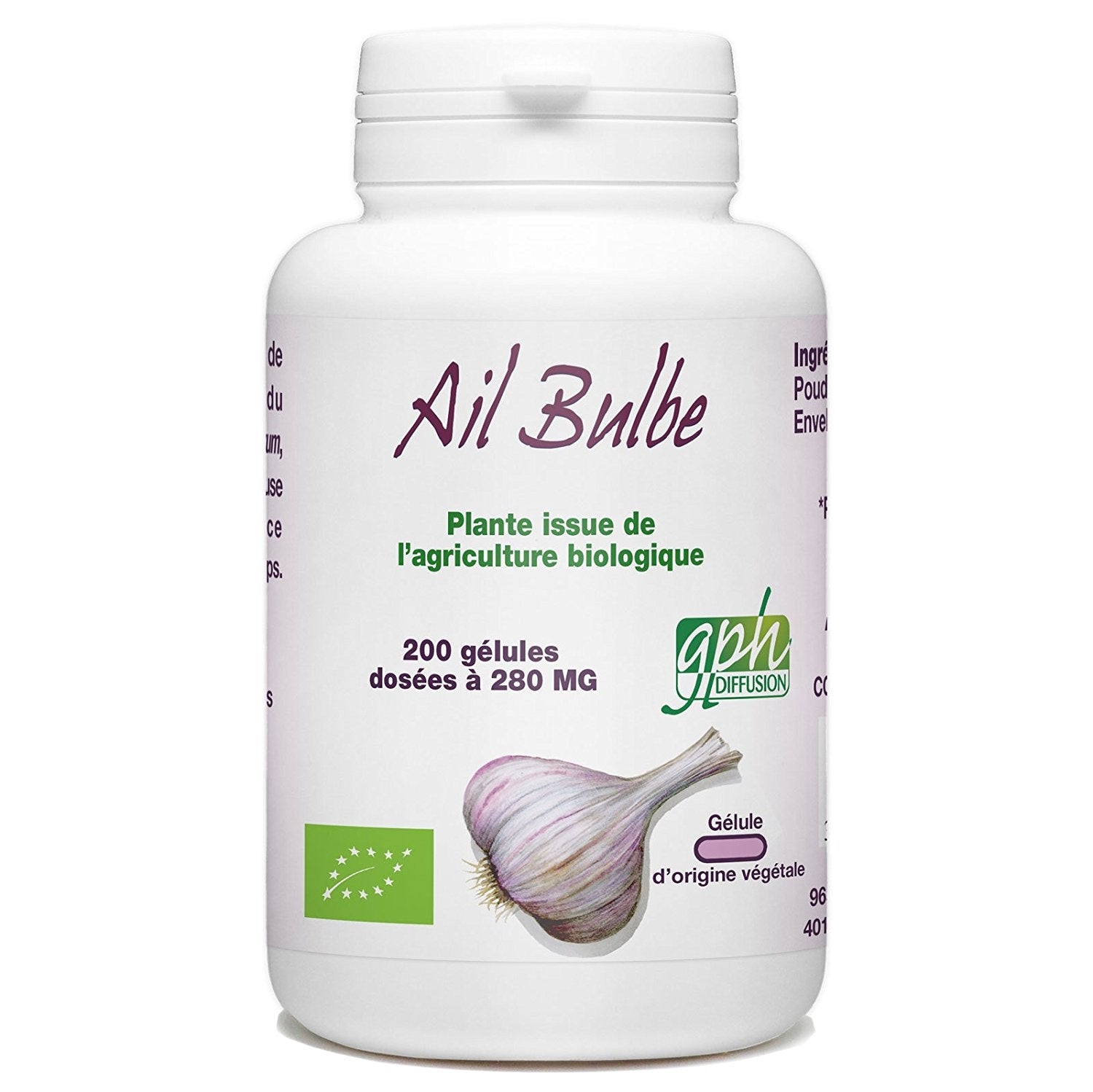 ail-bulbe-bio-280-mg-x-200-gelules-1 Gph Diffusion Ail Bulbe 200 Gélules – Image 1