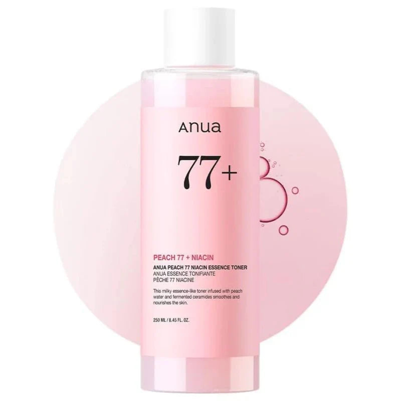 anua-peach-77-niacin-essence-toner-250ml-korean-skincare-568100-nova-para-pharmacie-maroc-prix-livraison ANUA Peach 77 Niacin Essence Toner 250ml Lotion Tonique Éclaircissante Niacinamide – Image 1