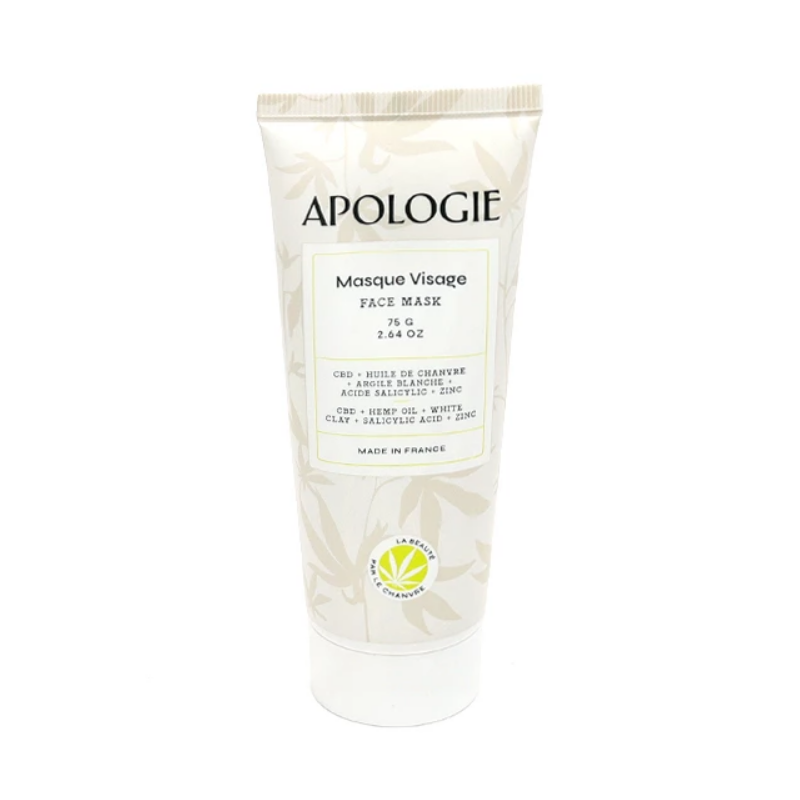 apologie-masque-visage-purifiant-au-cbd-75g Apologie Masque Visage Purifiant au Cbd 75g – Image 1