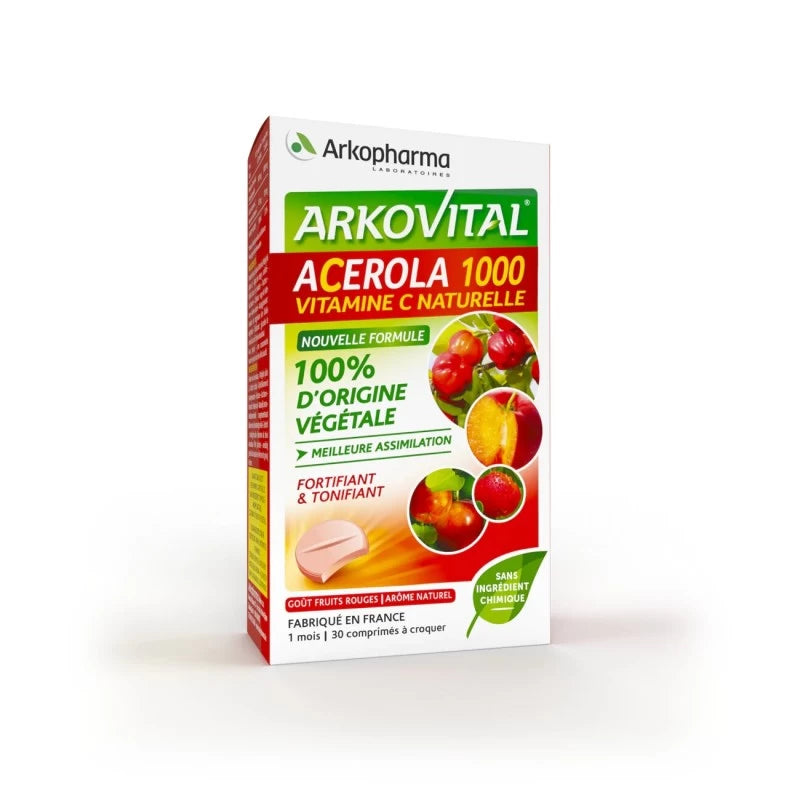 arkopharma-acerola-1000-30-comprimes Arkopharma Acérola 1000 30 Comprimés – Image 1