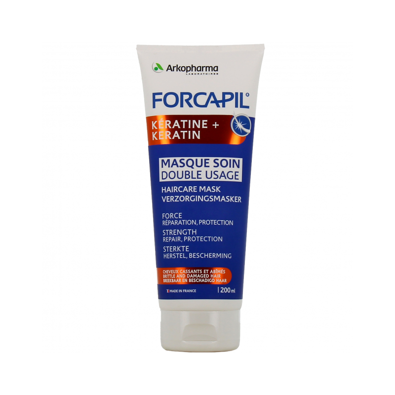 arkopharma-forcapil-keratine-masque-soin-double-usage-200-ml Arkopharma Forcapil Kératine Masque Soin Double Usage 200 ml – Image 1