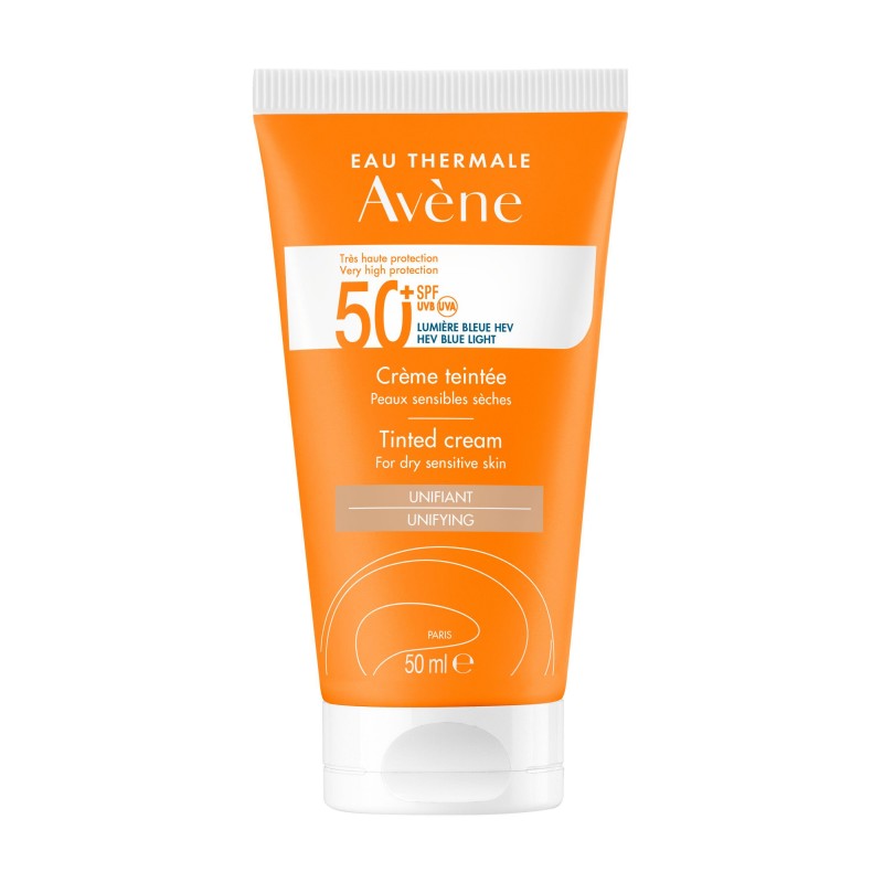 avene-creme-solaire-teintee-spf-50-50-ml Avene Crème Solaire Teintée SPF 50+ 50 ml – Image 1