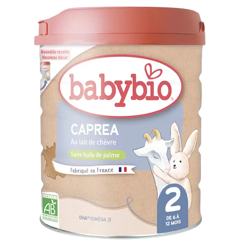 babybio-caprea-au-lait-de-chevre-2eme-age-lait-infantile-bio-800-g-Nova-para-prix-Maroc BABYBIO CAPREA 2 Lait de Chèvre 800g Bio 2ème Âge 6-12 Mois Lait Infantile – Image 1