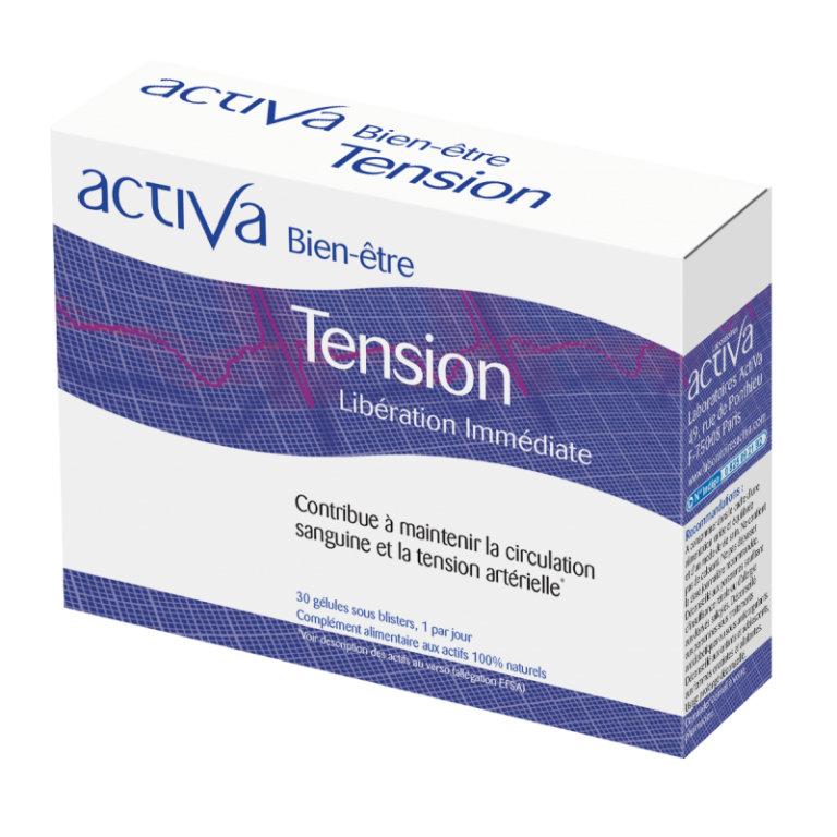 ACTIVA Bien-Être Tension Complément Tension Artérielle Ail Olivier