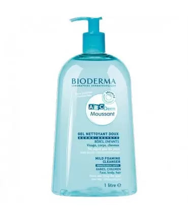 bioderma-abcderm-gel-nettoyant-moussant-doux-1l-1 ABCDERM GEL NETTOYANT MOUSSANT DOUX 1L – Image 1
