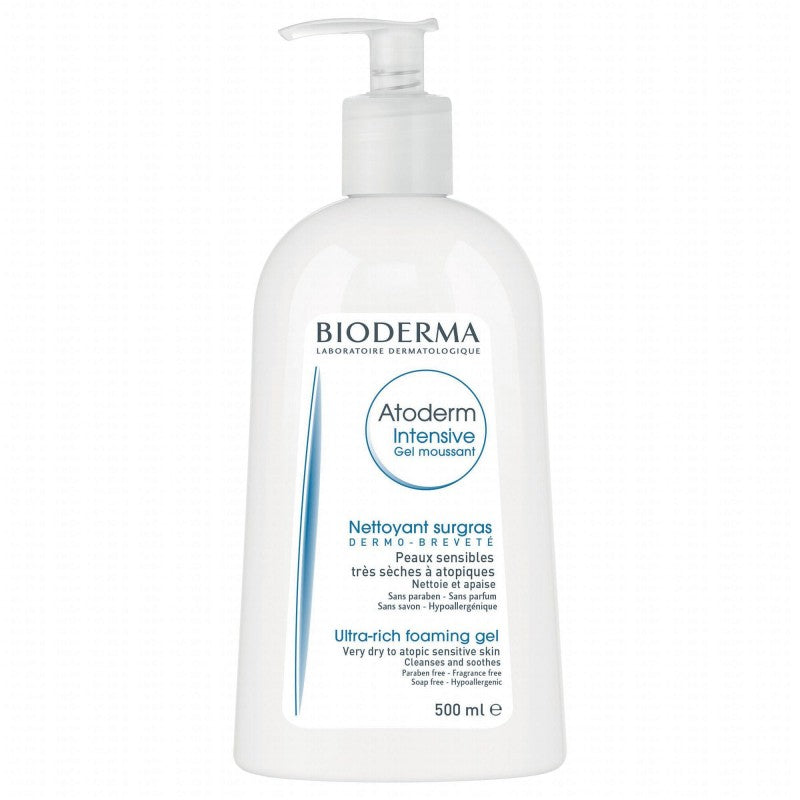 bioderma-atoderm-intensive-gel-moussant-nettoyant-ultra-apaisant-500-ml-1 Bioderma Atoderm Intensive Gel Moussant Nettoyant Ultra Apaisant 500 – Image 1