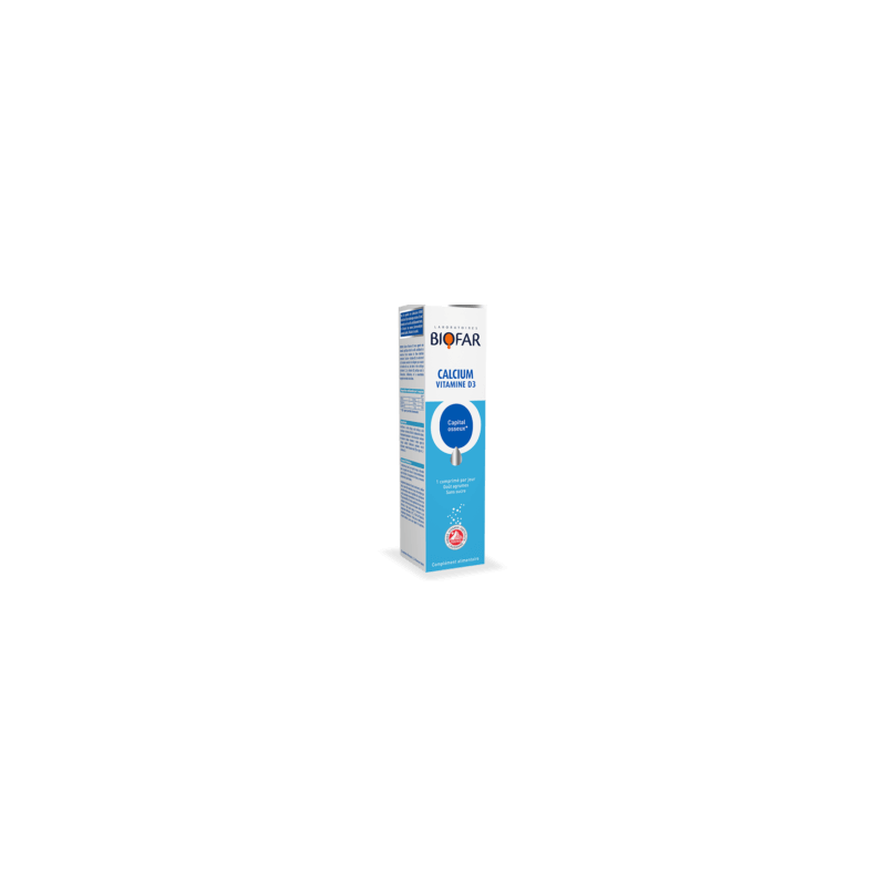 biofar-calcium-d3-20-comprimes-effervescents Biofar Calcium D3 20 Comprimés Effervescents – Image 1