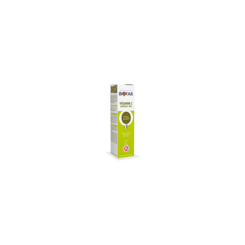 biofar-vitamine-c-acerola-500-20-comprimes-effervescents Biofar Vitamine C Acérola 500 20 Comprimés Effervescents – Image 1