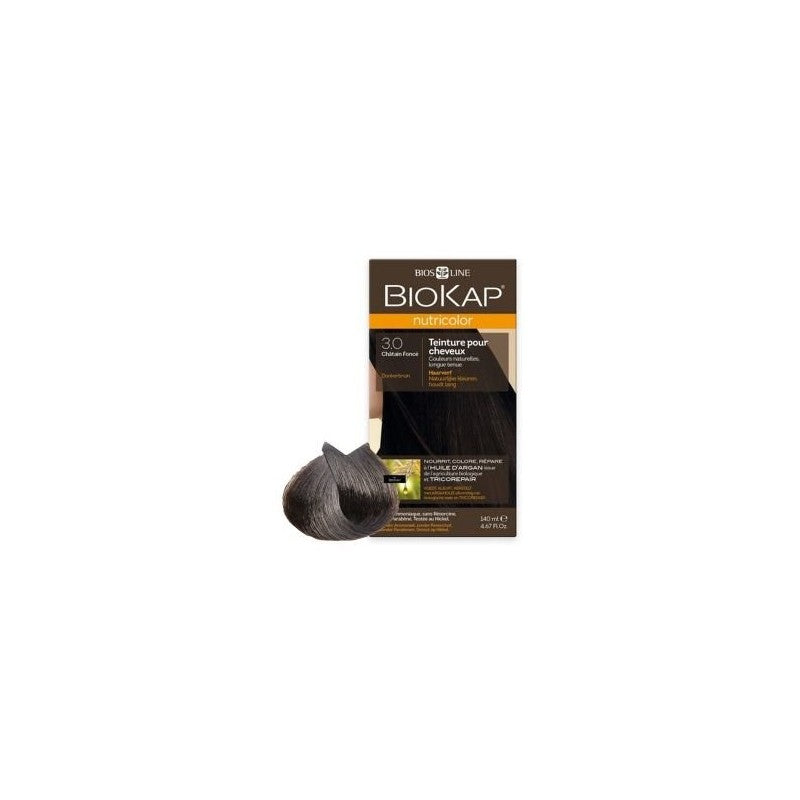 biokap-nutricolor-30-chatain-fonce-140-ml Biokap Nutricolor 3.0 Châtain Foncé, 140 ml – Image 1