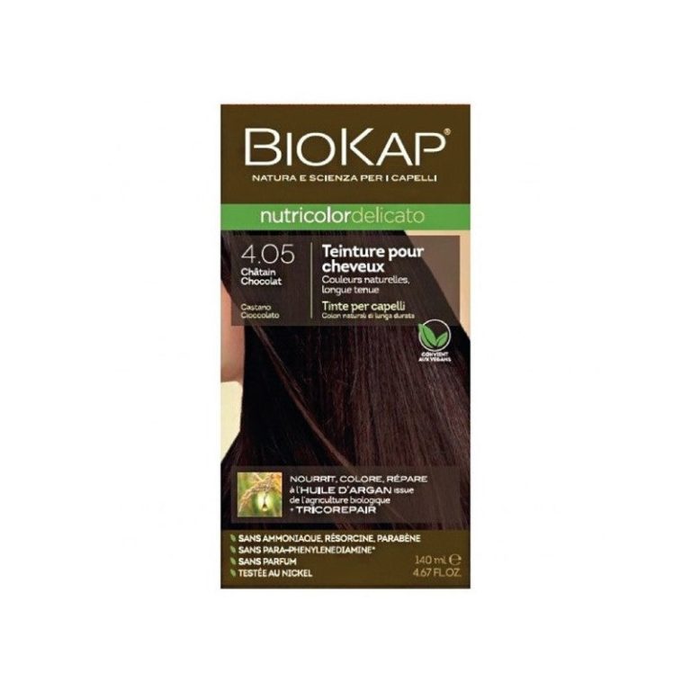 Biokap -Nutricolor Delicato 4.05 Châtain Chocolat 140mlRAPID
