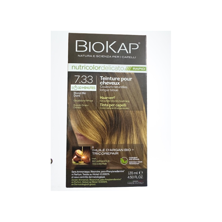 Biokap Nutricolor Delicato Rapid 10 Minutes N7.33 Blond Ble 135ml - photo 2