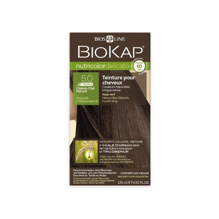 Biokap - Nutricolor Delicato Rapid 5.0 Châtain Clair Naturel 135ml - photo 2