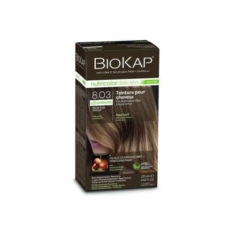 biokap-nutricolor-delicato-rapid-n803-blond-clair-naturel Biokap Nutricolor Delicato Rapid N8.03 Blond Clair Naturel – Image 1